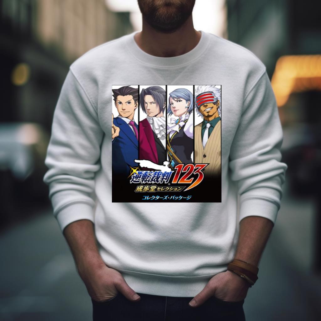 Retro Attorney Vintage Trilogy Miles Edgeworth Ace Shirt