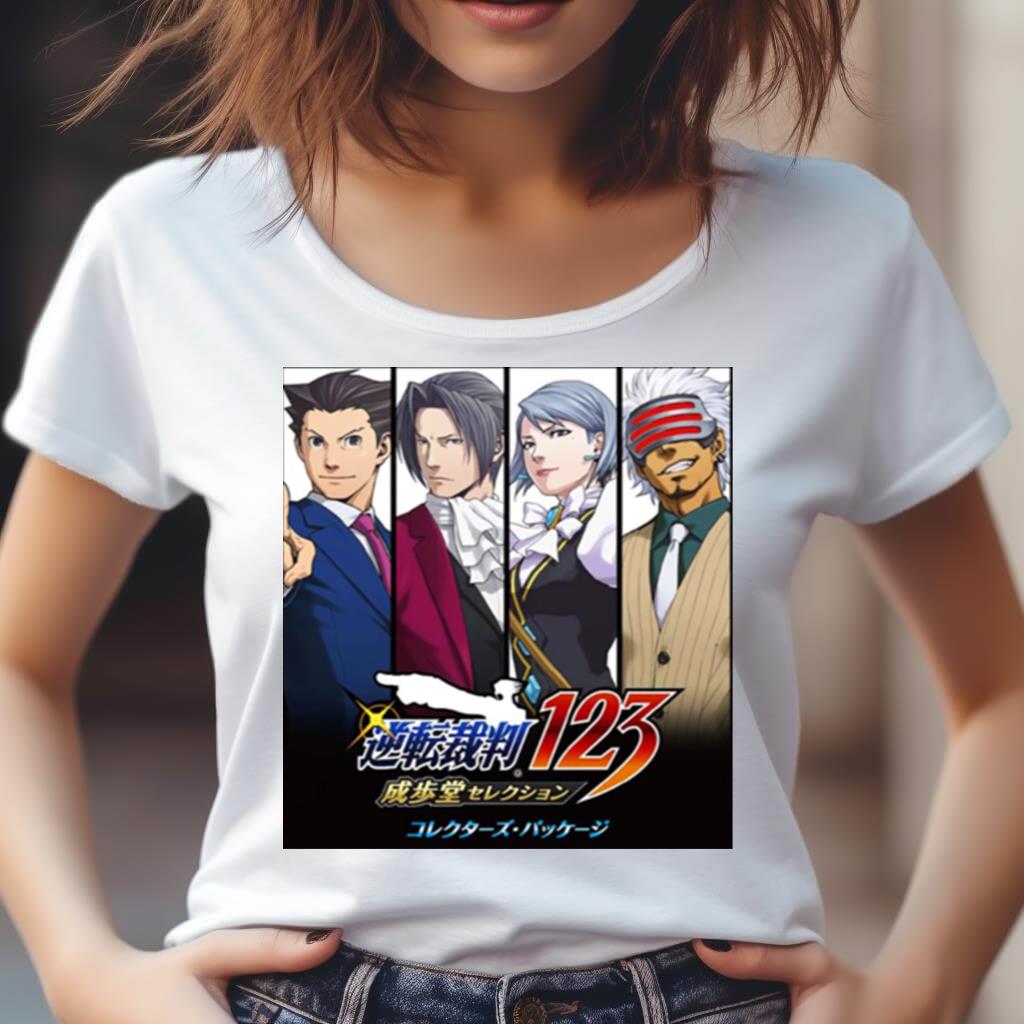 Retro Attorney Vintage Trilogy Miles Edgeworth Ace Shirt Retro Attorney Vintage Trilogy Miles Edgeworth Ace Shirt