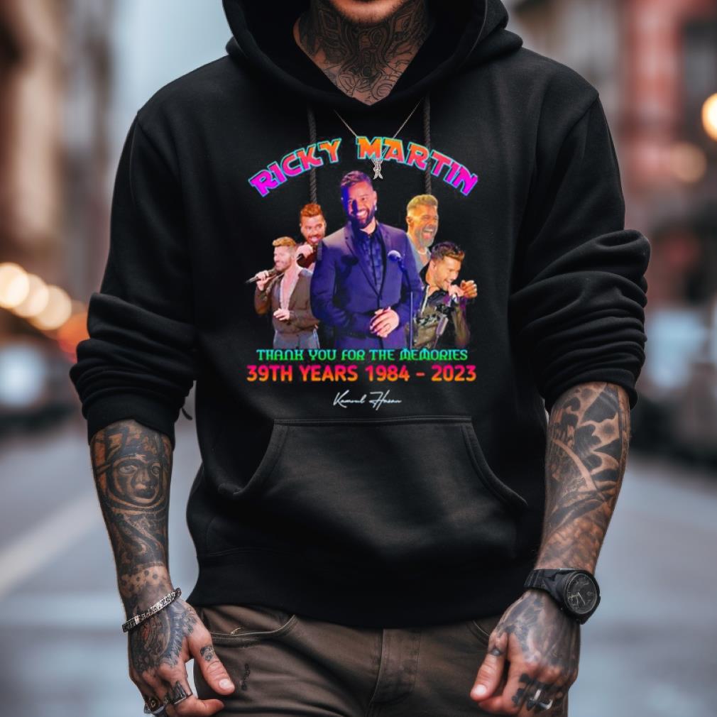 Ricky Martin Thank You For The Memories 39Th Years 1984 2023 Signature Shirt Ricky Martin Thank You For The Memories 39Th Years 1984 2023 Signature Shirt