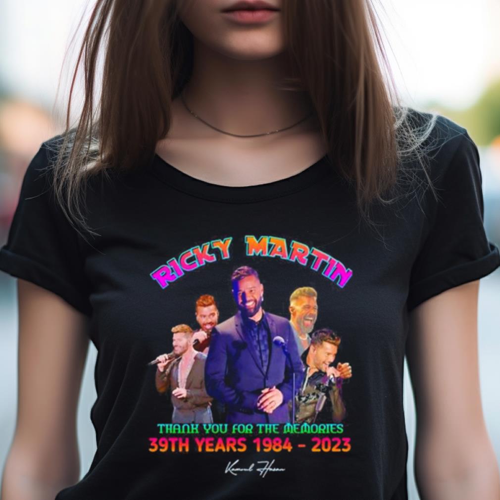 Ricky Martin Thank You For The Memories 39Th Years 1984 2023 Signature Shirt Ricky Martin Thank You For The Memories 39Th Years 1984 2023 Signature Shirt