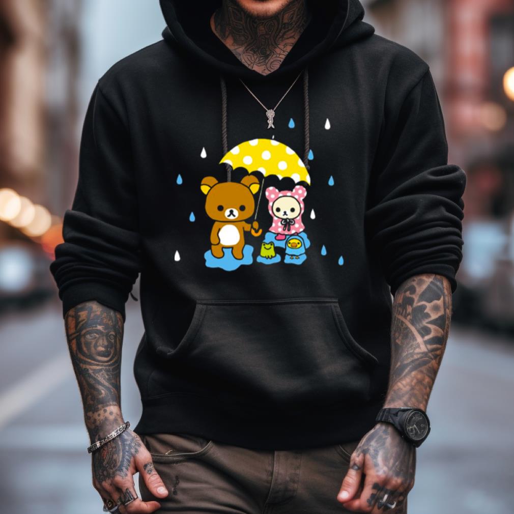 Rilakkuma And Korilakkuma In The Rain Shirt Rilakkuma And Korilakkuma In The Rain Shirt