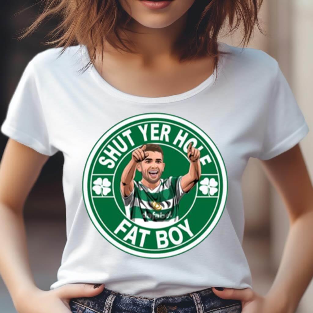 Shut Yer Hole Fat Boy Greg Taylor Glasgow Celtic Shirt Shut Yer Hole Fat Boy Greg Taylor Glasgow Celtic Shirt