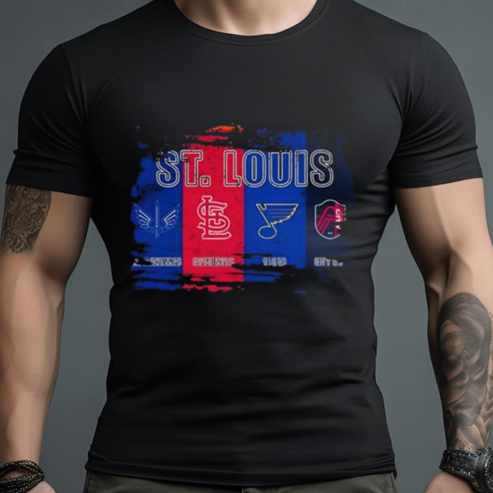 St. Louis Team Sports Champions Battlehawks Cardinals Blues And City Sc 2023 Shirt