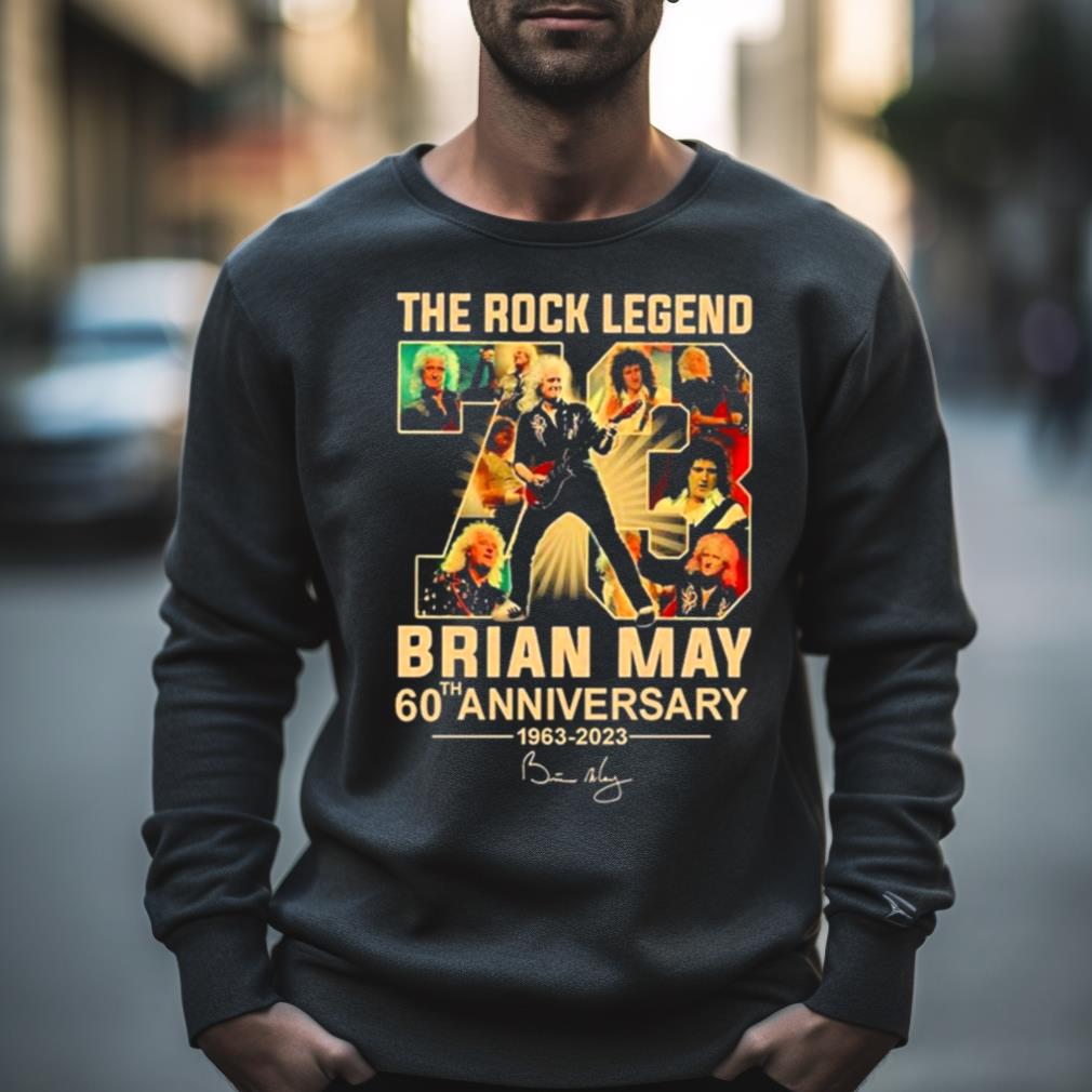 The Rock Legend 73 Brian May 60Th Anniversary Shirt