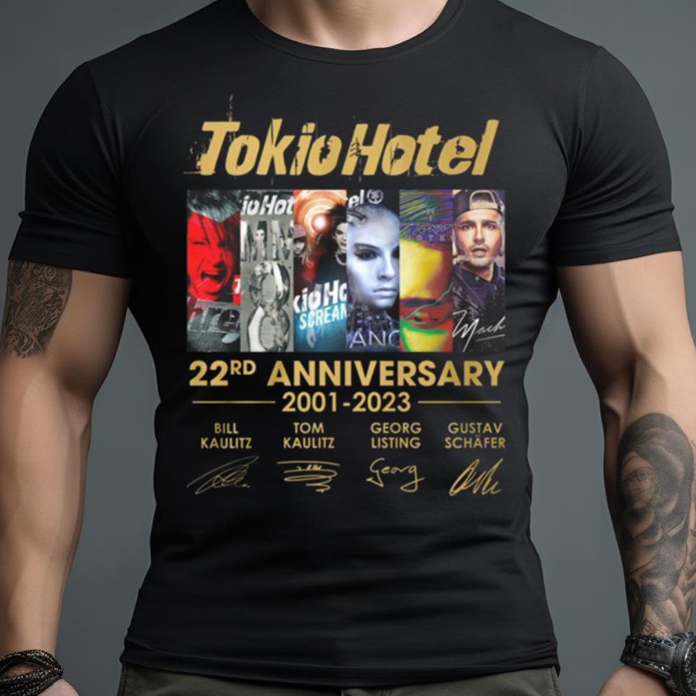 Tokio Hotel 22Rd Anniversary 2001 2023 T Shirt