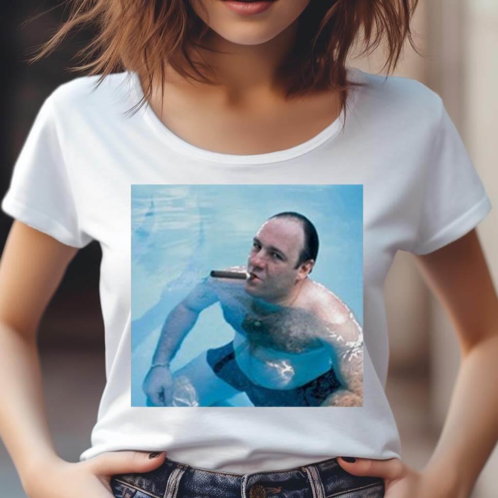 Tony Soprano Poolside Cigar Shirt
