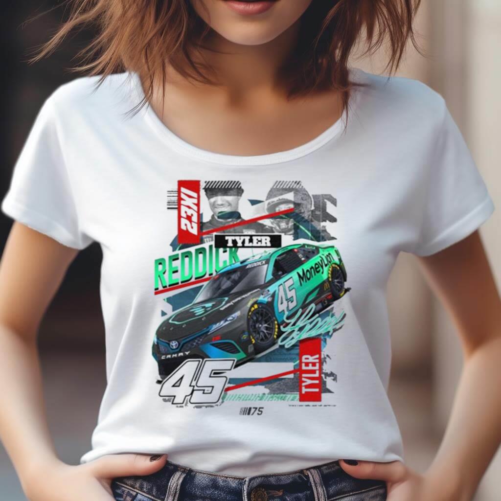 Tyler Reddick #45 Pit Stop 2023 Signature T Shirt - Hersmiles