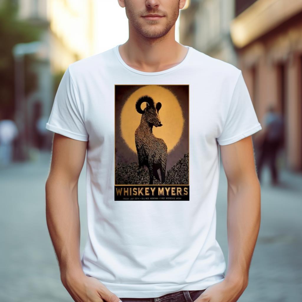 Whiskey Myers July 28 First Interstate Arena Billings Mt Tour 2023 Shirt
