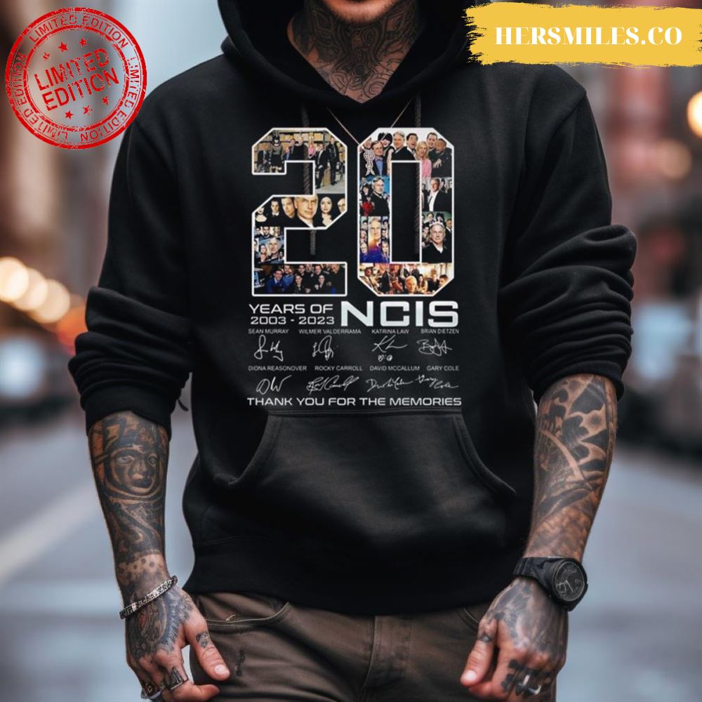 20 Years Of 2003 2023 Ncis Signature Thank You For The Memories Shirt 20 Years Of 2003 2023 Ncis Signature Thank You For The Memories Shirt