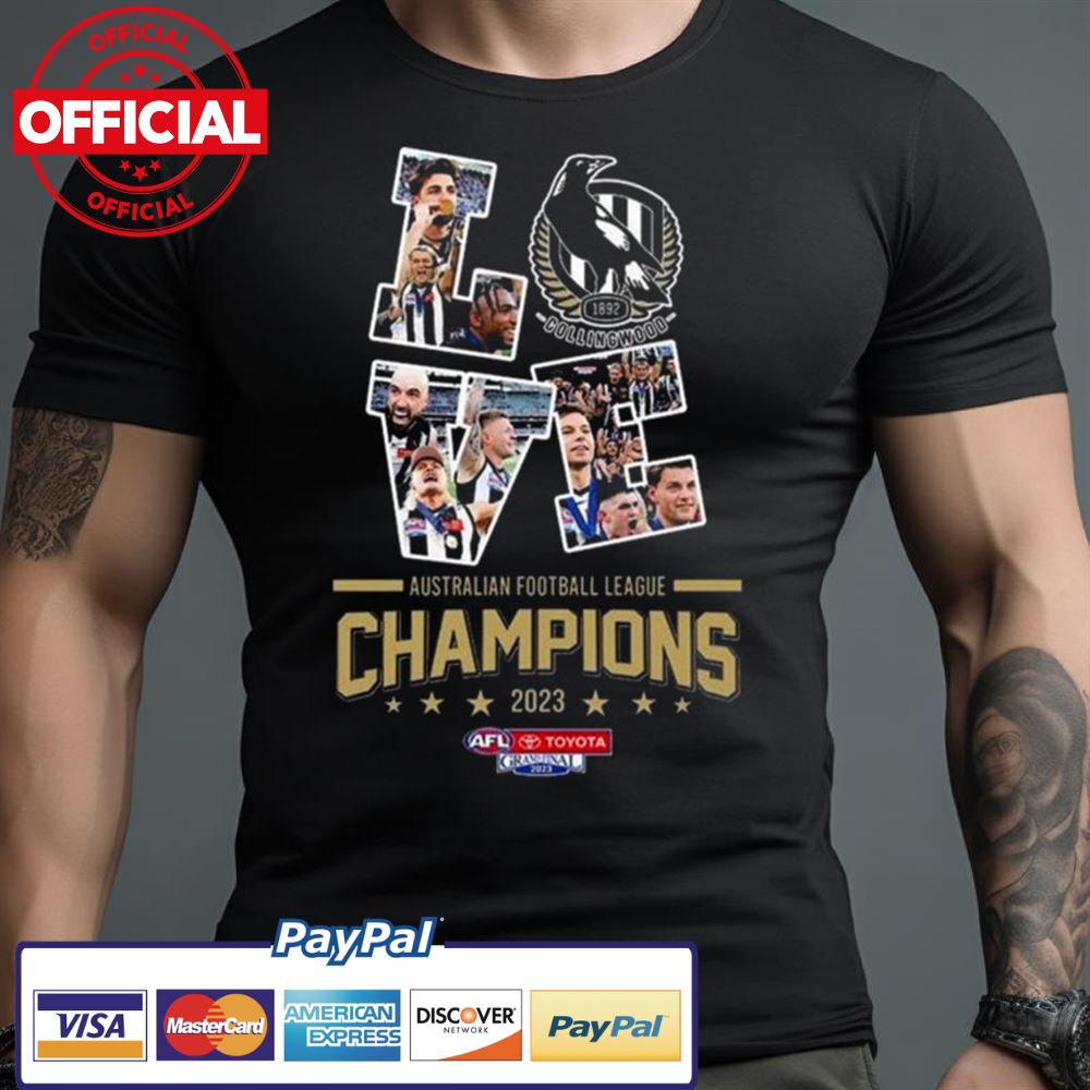 Afl Champions 2023 Love Collingwood Magpies Shirt