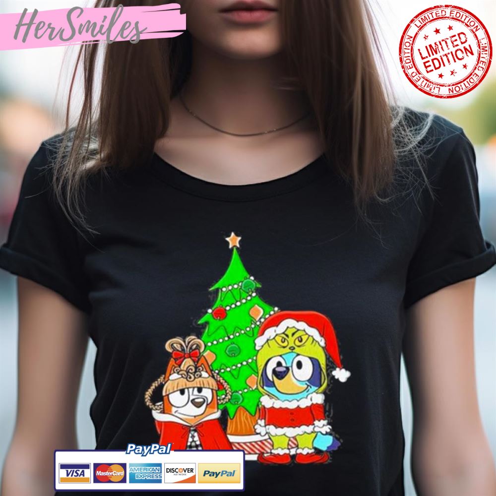 Bluey And Bingo Family Christmas Tree 2023 Shirt Bluey And Bingo Family Christmas Tree 2023 Shirt