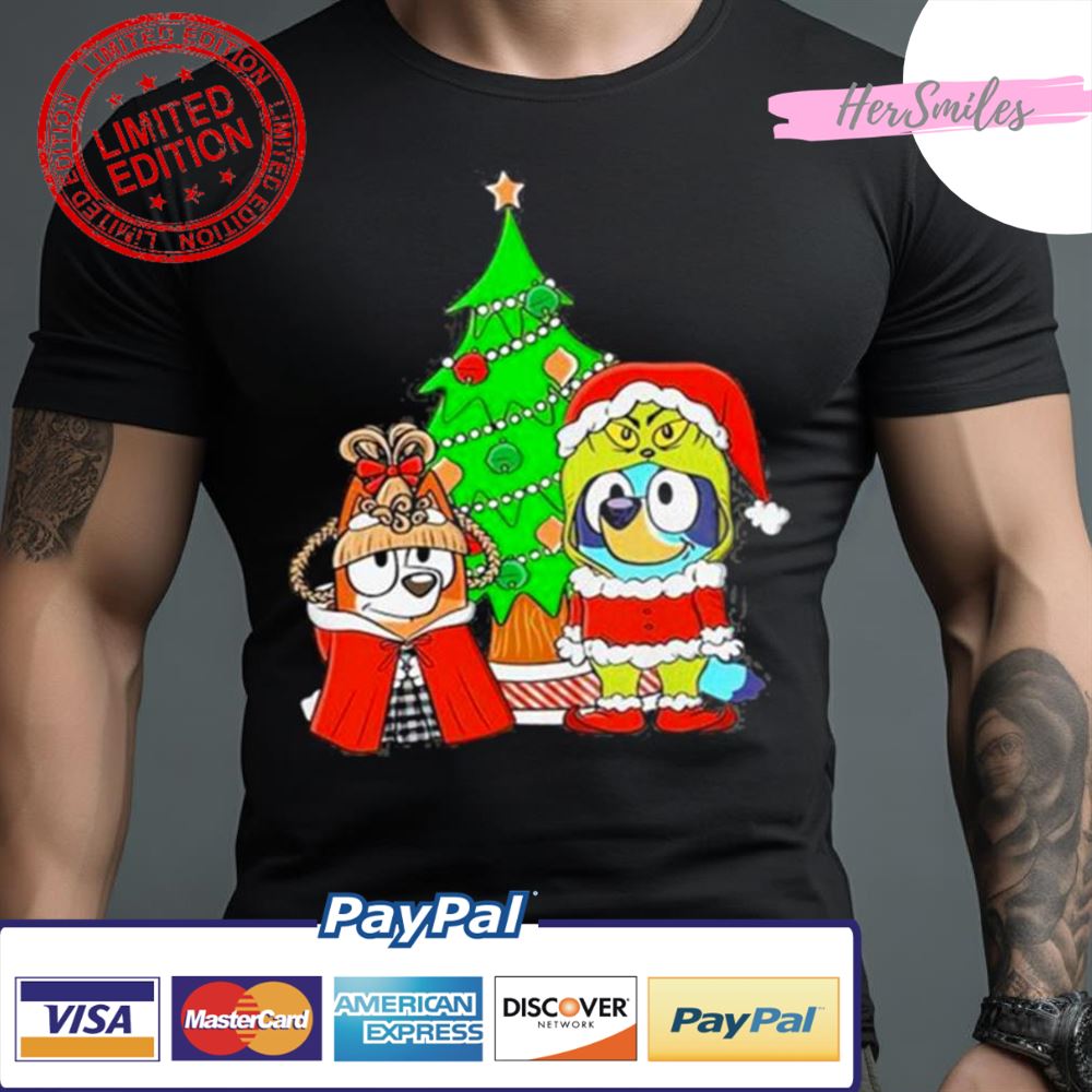 Bluey And Bingo Family Christmas Tree 2023 Shirt