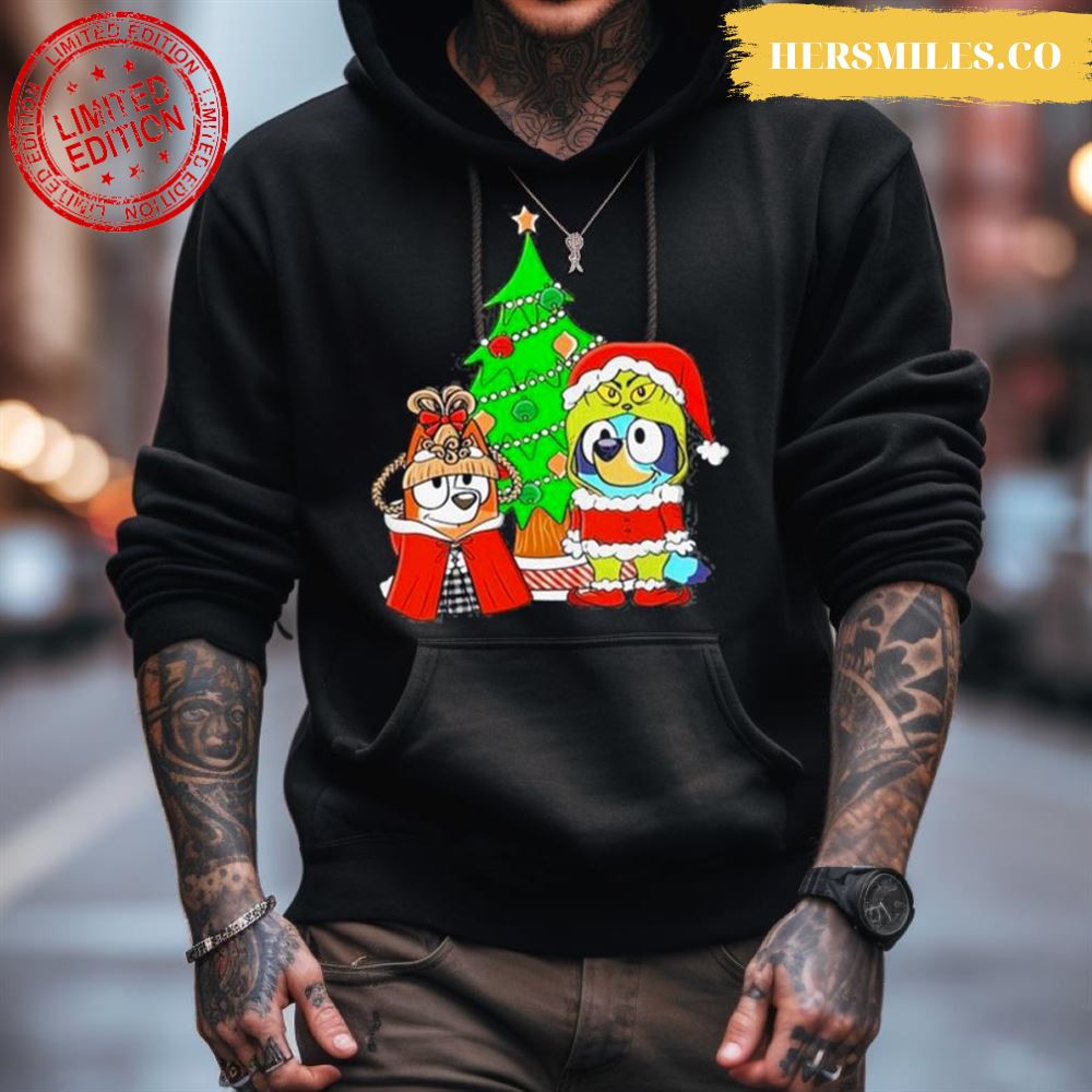 Bluey And Bingo Family Christmas Tree 2023 Shirt Bluey And Bingo Family Christmas Tree 2023 Shirt