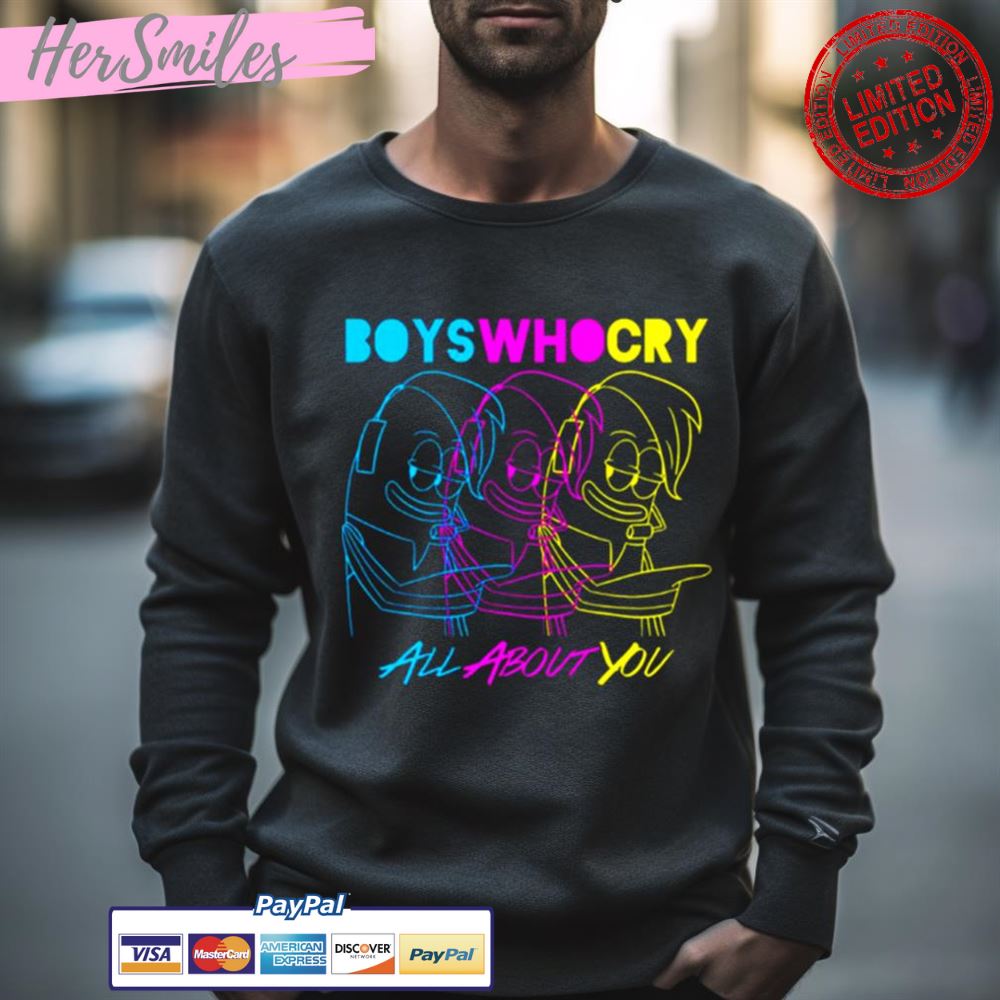 Boys Who Cry Cyan Magenta Yellow Shirt
