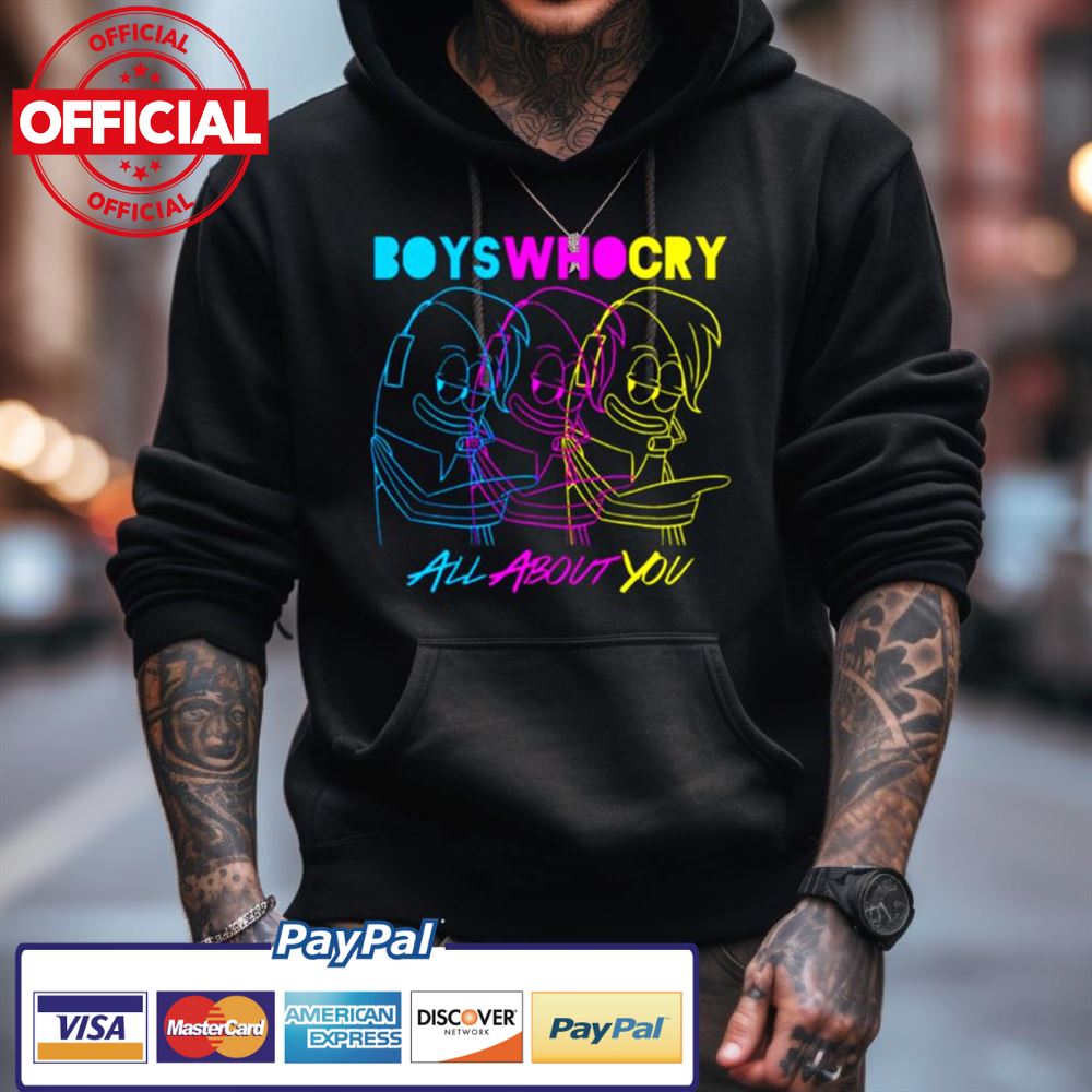 Boys Who Cry Cyan Magenta Yellow Shirt Boys Who Cry Cyan Magenta Yellow Shirt