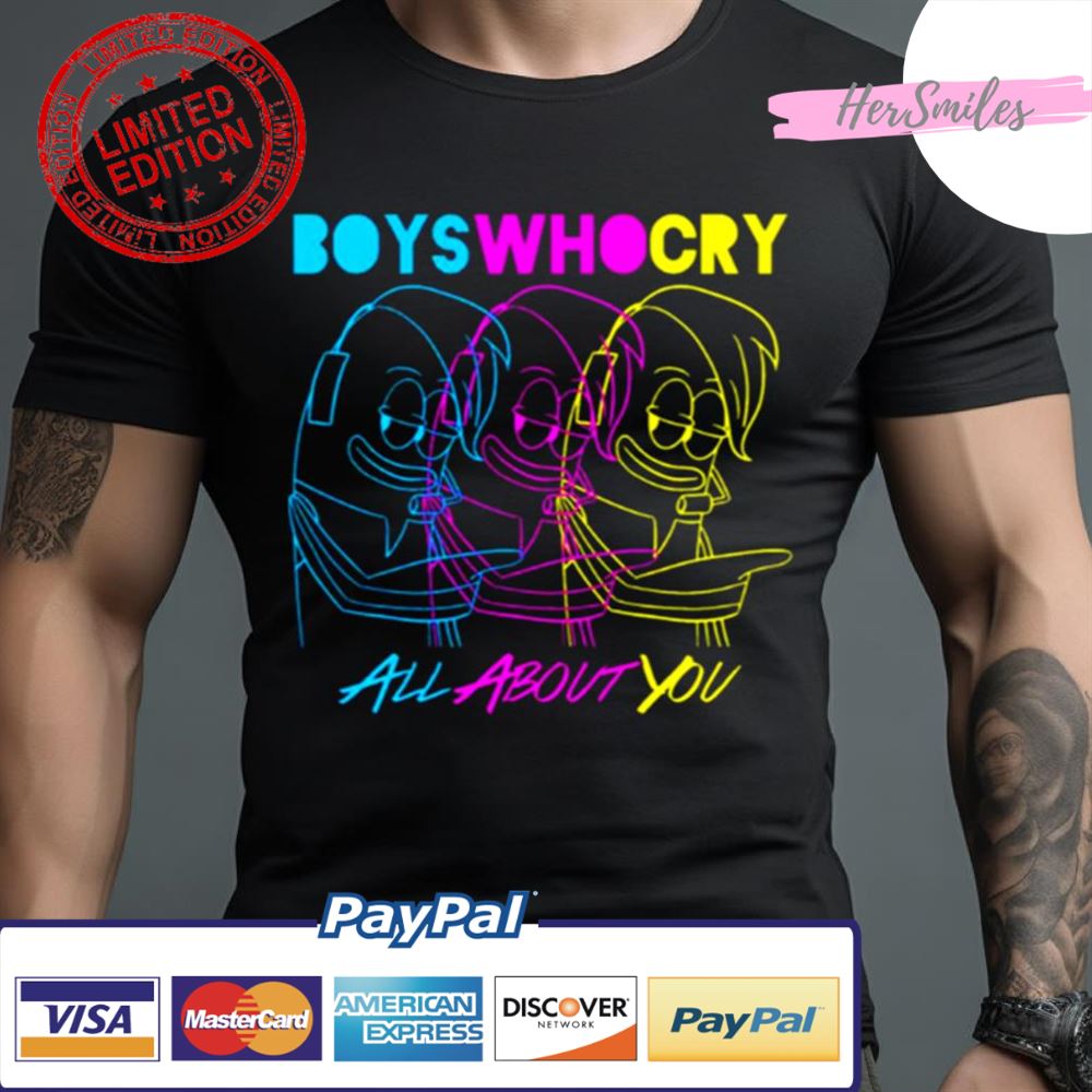 Boys Who Cry Cyan Magenta Yellow Shirt
