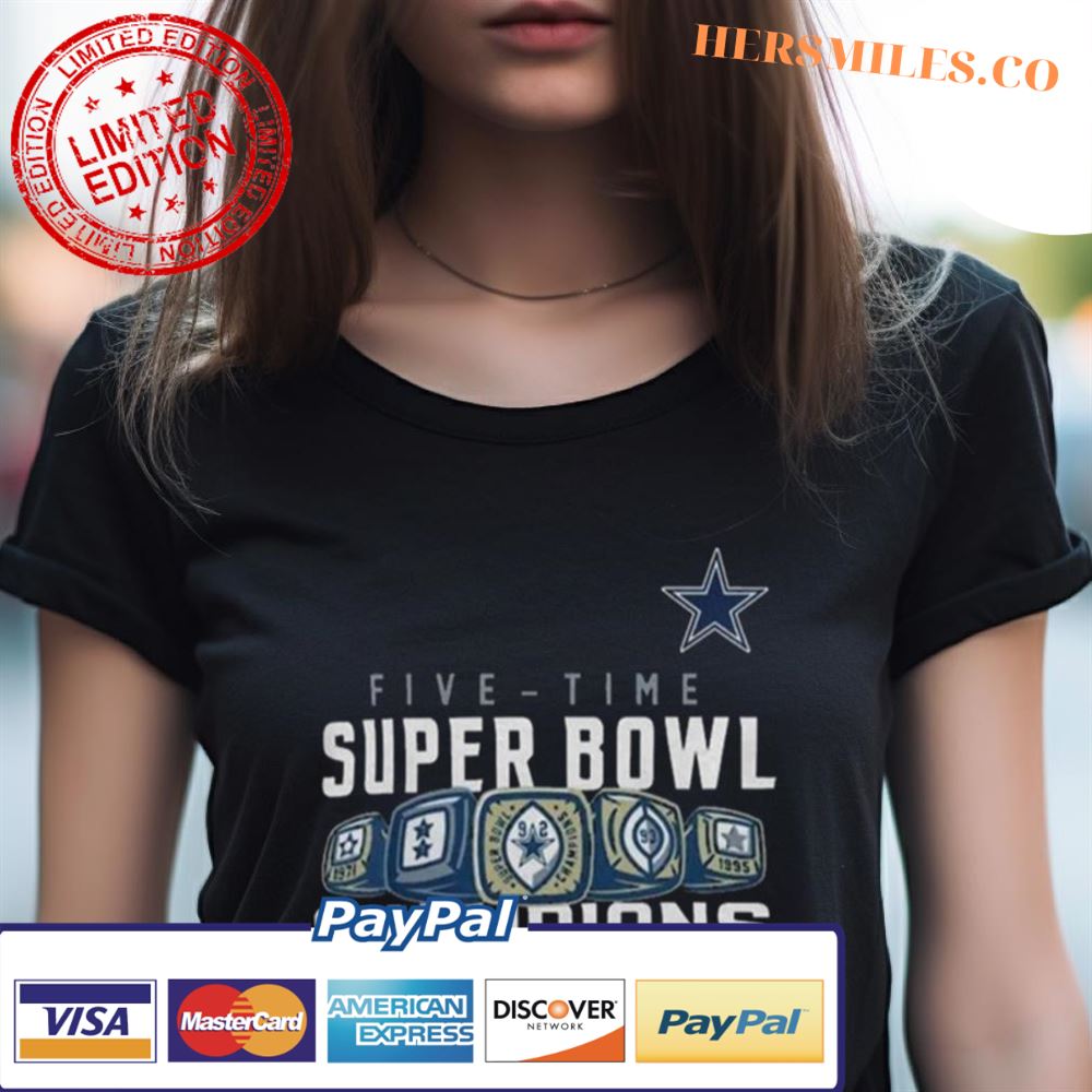 Dallas Cowboys 5 time Super Bowl champions 2023 T-shirt - Kaiteez