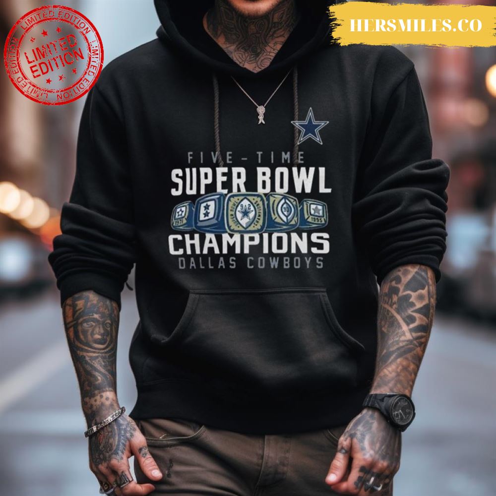 Dallas Cowboys Five Time Super Bowl Champions 2023 Shirt Dallas Cowboys Five Time Super Bowl Champions 2023 Shirt