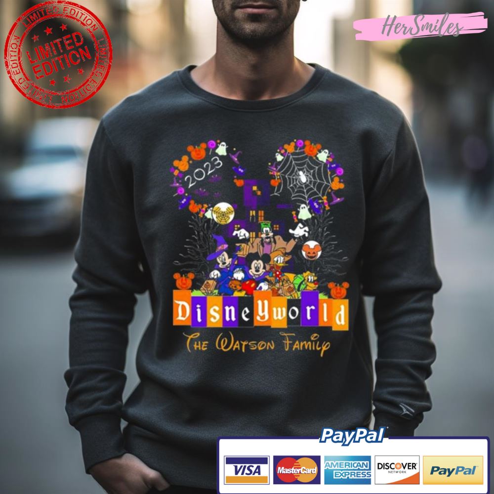 Disney World Halloween Family Disneyland Castle Mickey And Friends Disney Trip Shirt