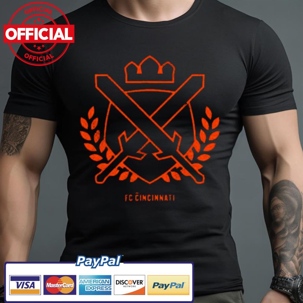 Fc Cincinnati Sword Crown And Branches Fan Gifts Shirt