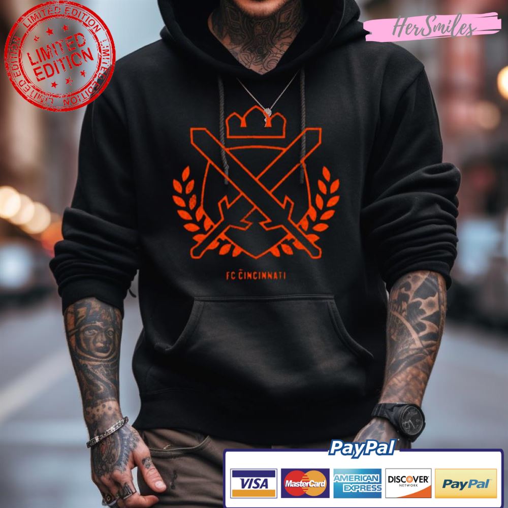 Fc Cincinnati Sword Crown And Branches Fan Gifts Shirt Fc Cincinnati Sword Crown And Branches Fan Gifts Shirt