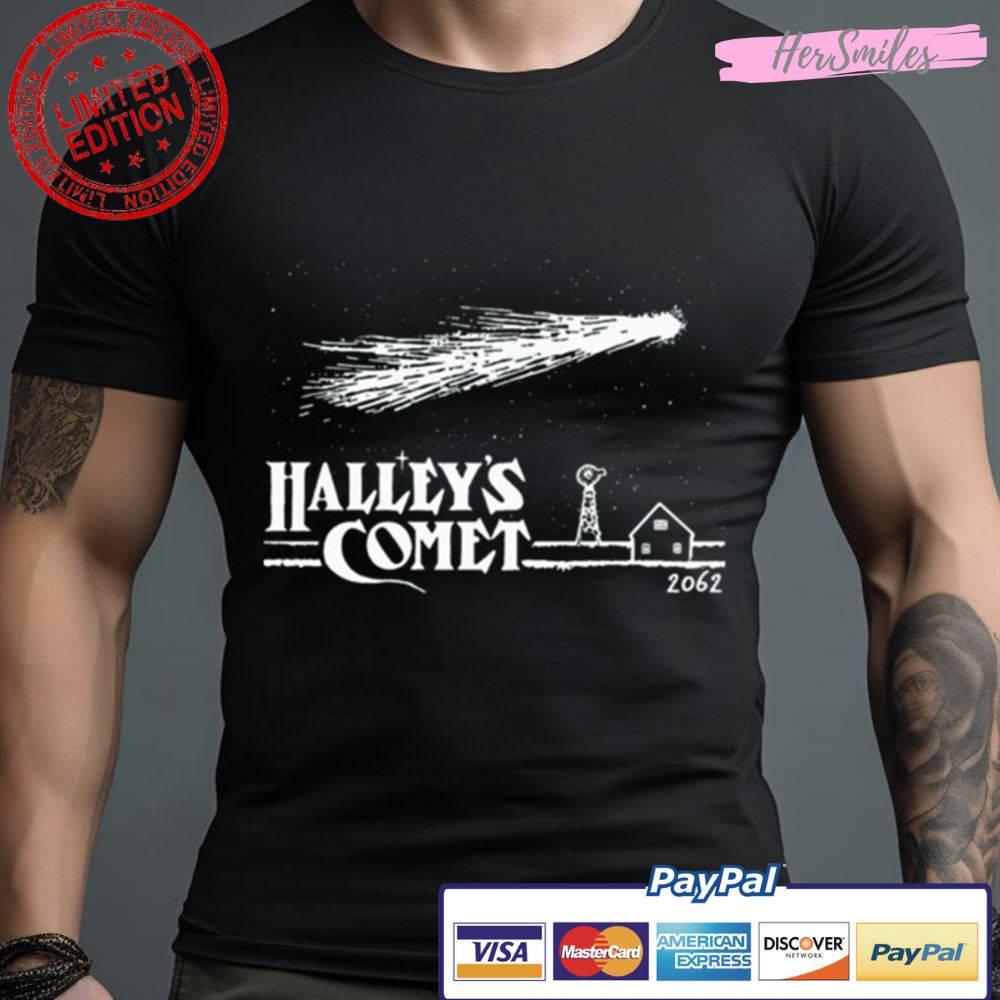 Halley’S Comet Funny Geeks Graphic Sciences Ufo Astronomys Astrology Mens Womens Ladies Active Shirt