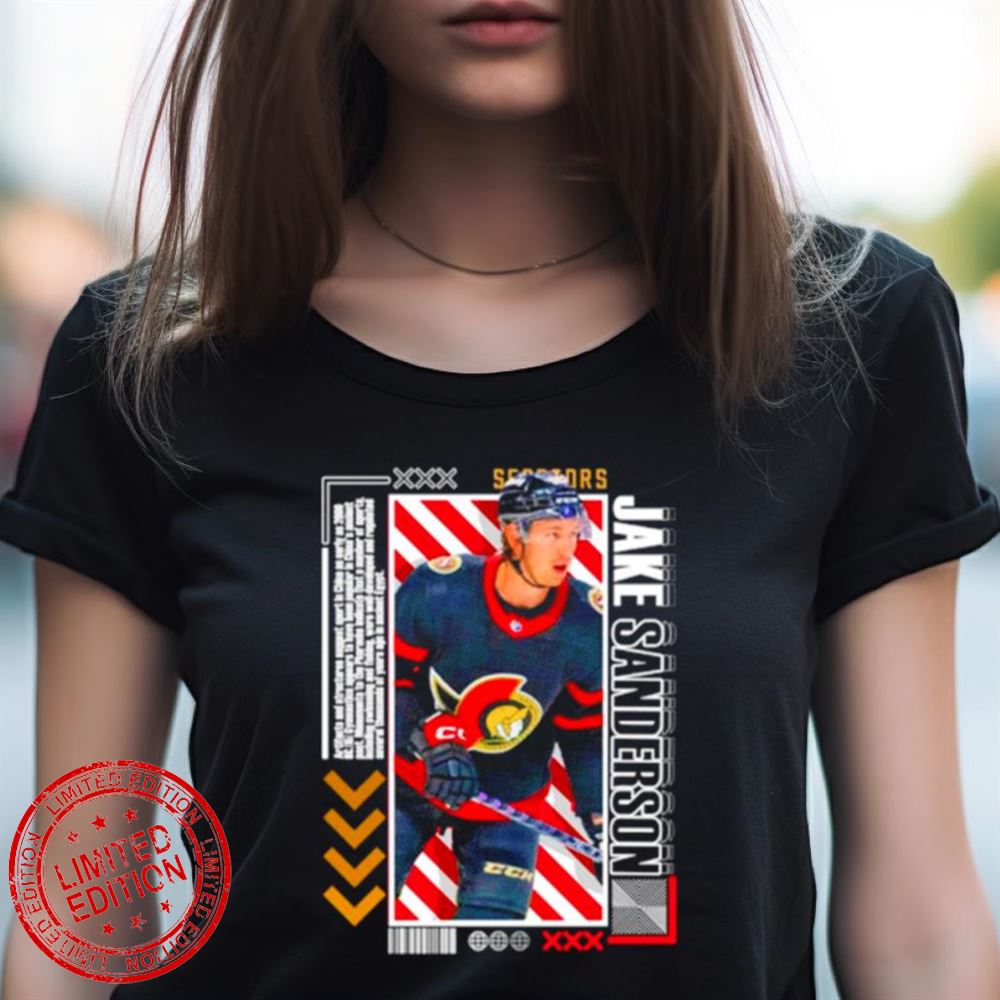 Jake Sanderson Hockey Paper Poster Senators Shirt Jake Sanderson Hockey Paper Poster Senators Shirt