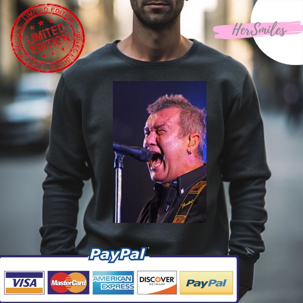 Jimmy Barnes Singing On Stage Shirt