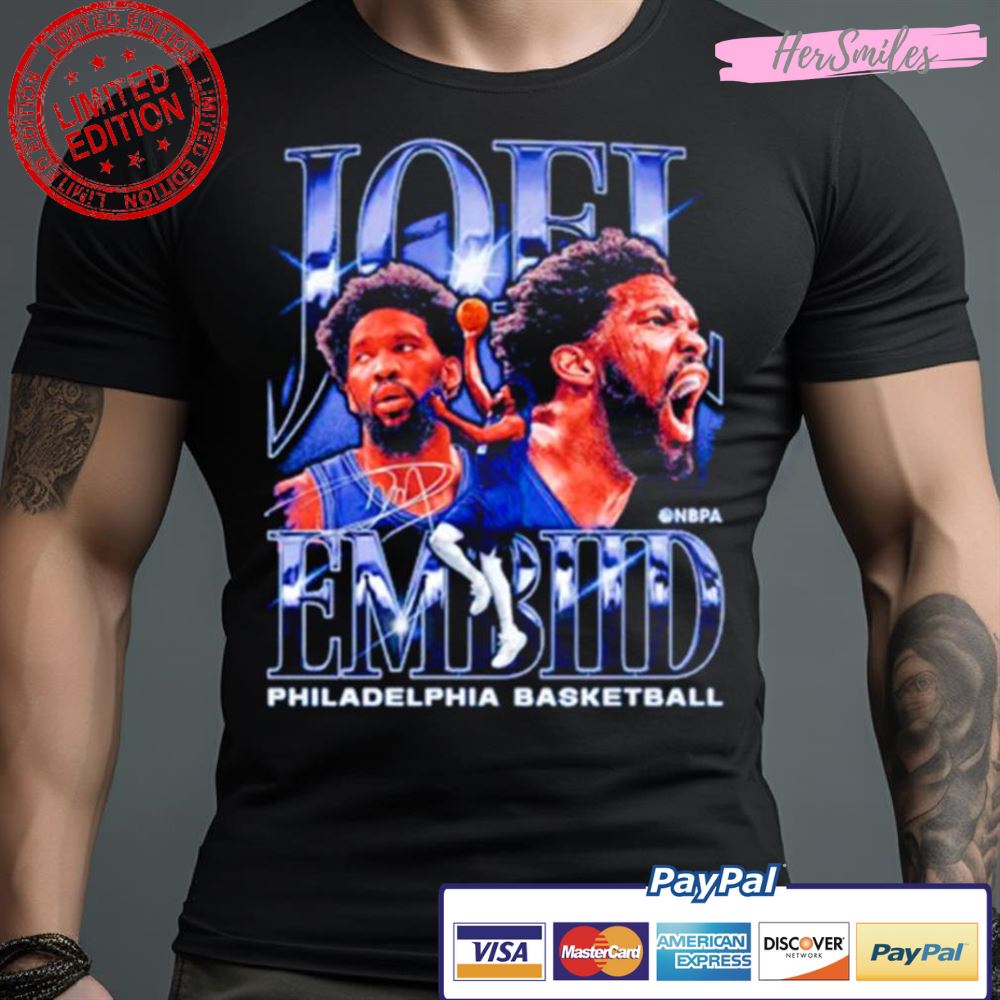 Joel Embiid Philadelphia Vintage Basketball Signatures Shirt