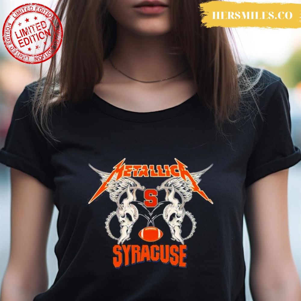 Metallica Wings Syracuse Orange Logo T-shirt,Sweater, Hoodie, And Long  Sleeved, Ladies, Tank Top
