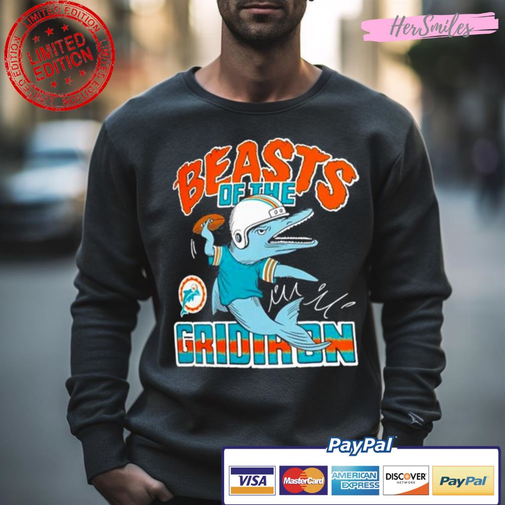 Miami Dolphins Monsters Of The Gridiron Halloween Shirt