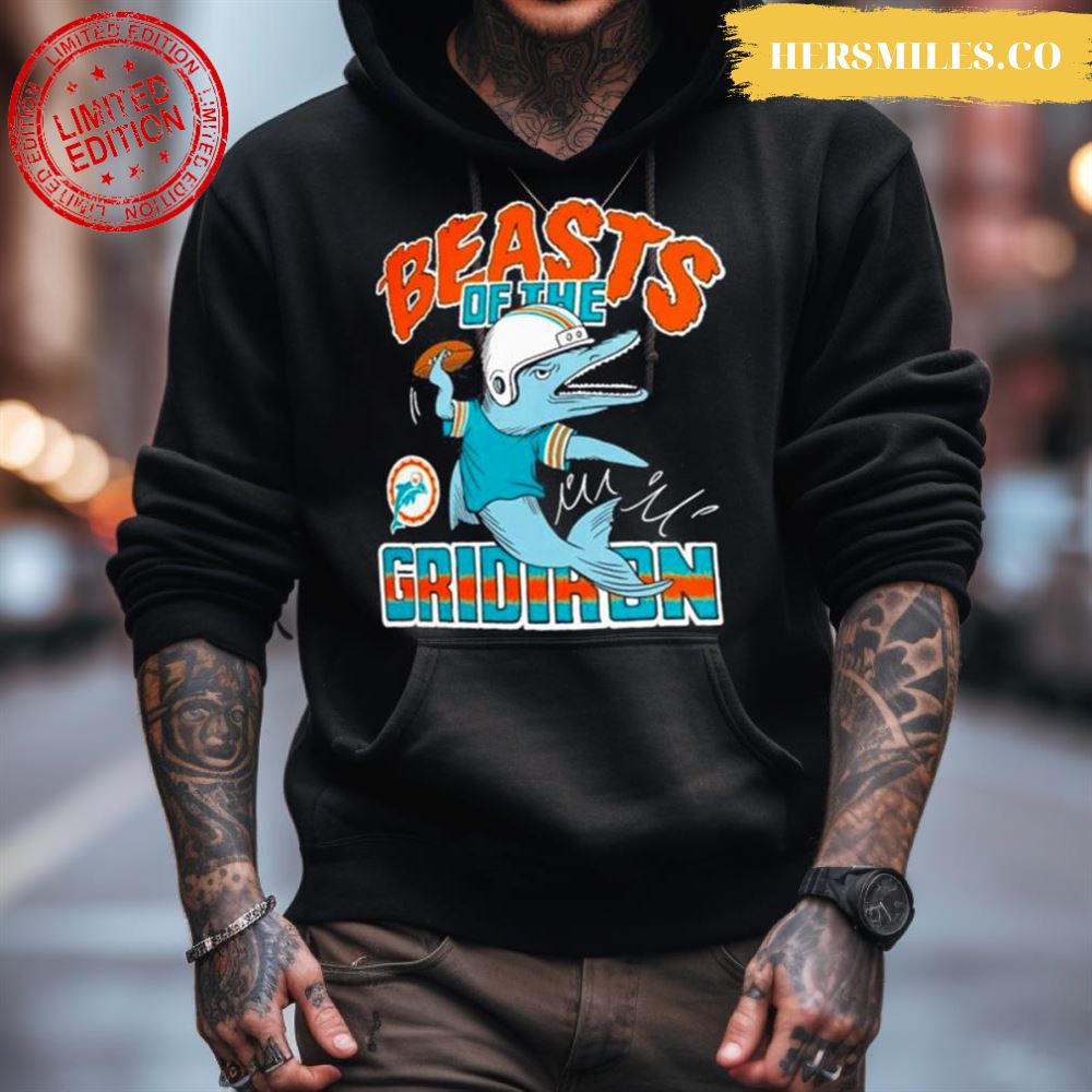 Miami Dolphins Monsters Of The Gridiron Halloween Shirt Miami Dolphins Monsters Of The Gridiron Halloween Shirt