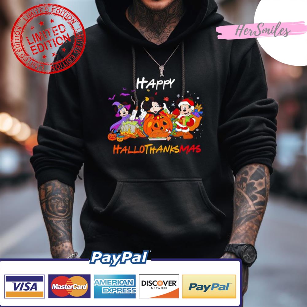 Mickey Happy Hallothanksmas Shirt Mickey Happy Hallothanksmas Shirt