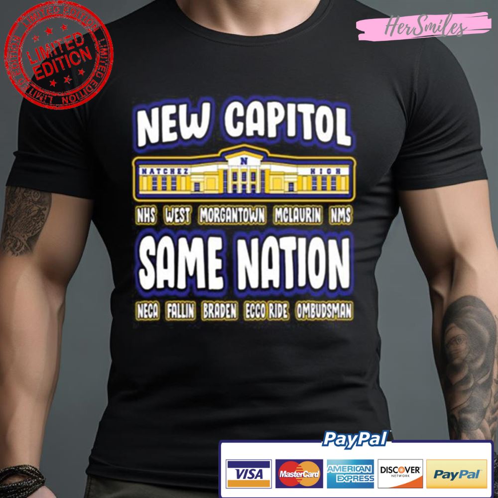 Natchez Bulldogs 2023 New Capital Nhs West Morgantown Mclaurin Nms Same Nation Shirt