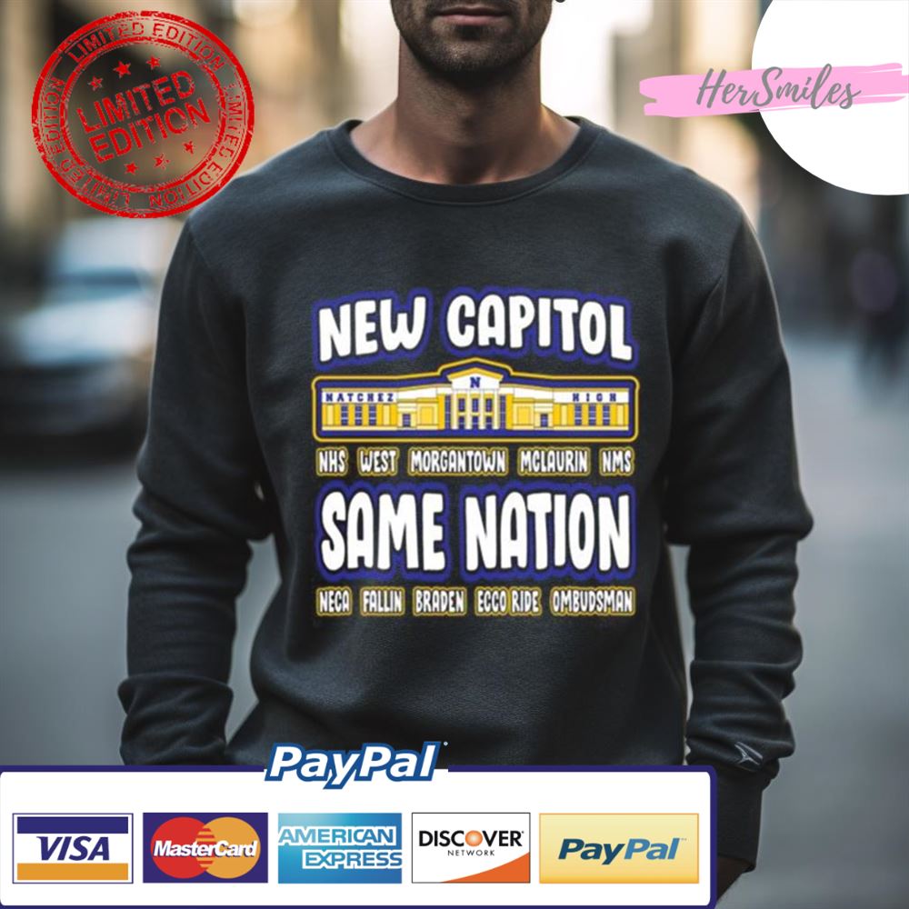 Natchez Bulldogs 2023 New Capital Nhs West Morgantown Mclaurin Nms Same Nation Shirt