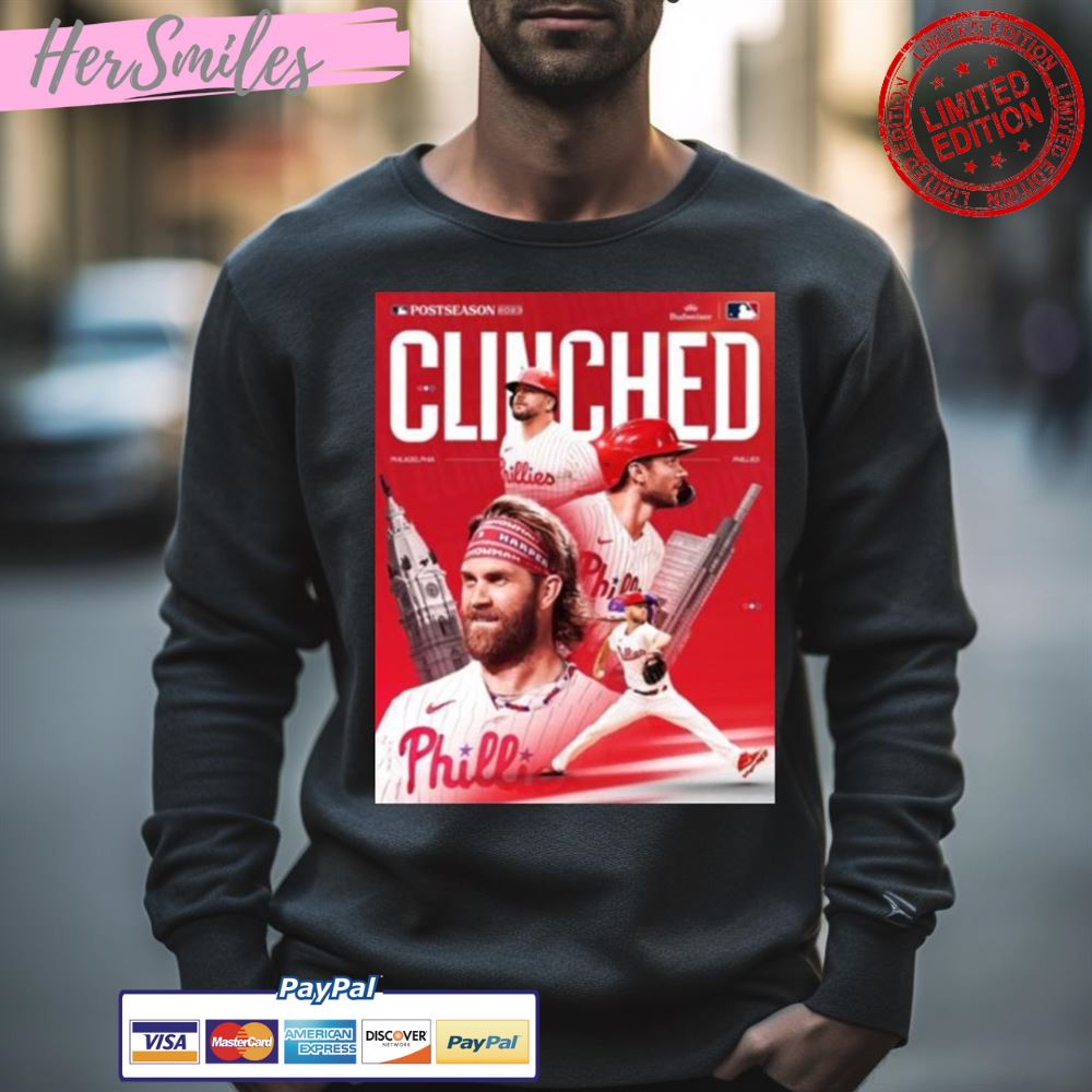 Philadelphia Phillies Clinched 2023 T-Shirt, hoodie, sweater and long sleeve