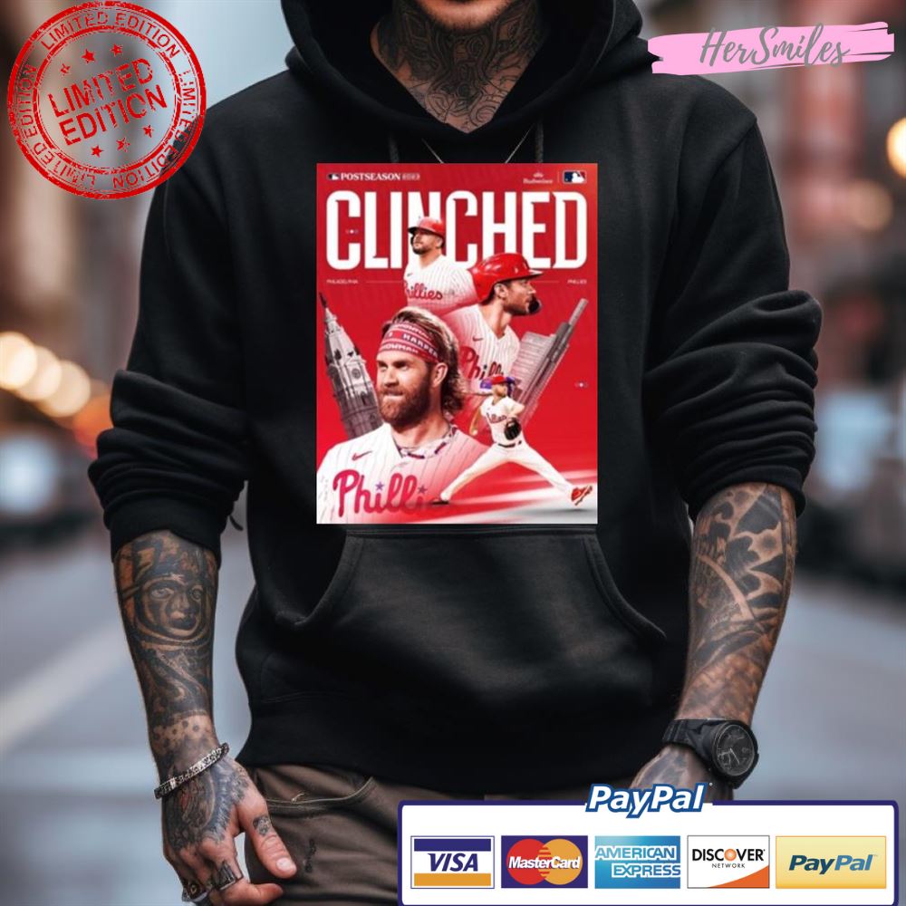 Philadelphia Phillies Postseason Clinched 2023 Take October shirt, hoodie,  sweater, long sleeve and tank top