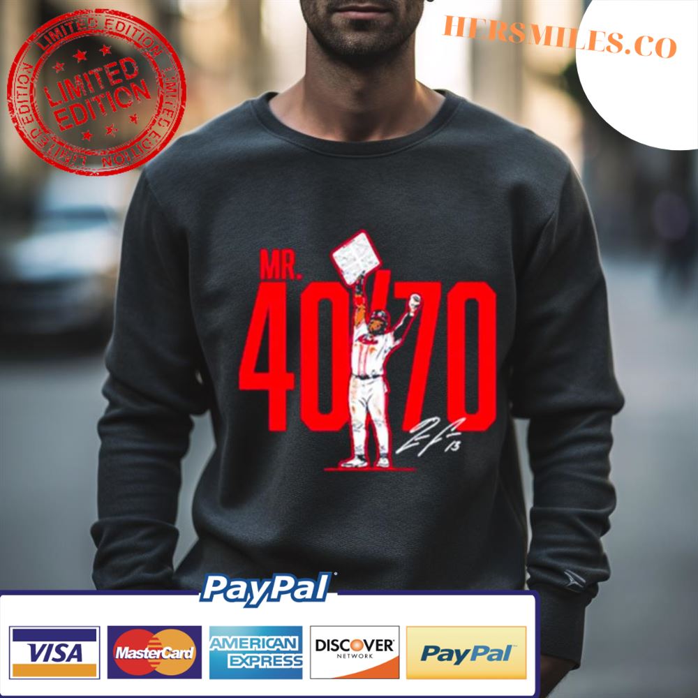 Ronald Acuna Jr. Mr 40 70 signature tee, hoodie, sweater, long sleeve and  tank top
