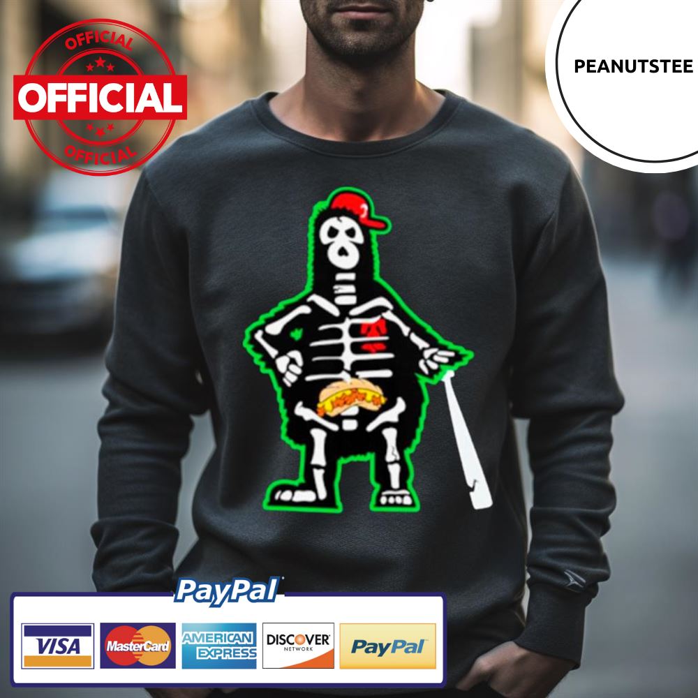 Skeleton Philly Phan To The Bone Shirt