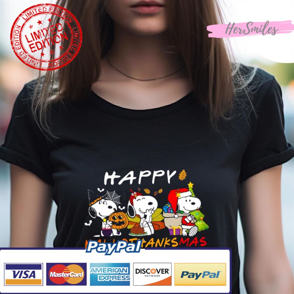 Snoopy Happy Hallothanksmas Shirt Snoopy Happy Hallothanksmas Shirt