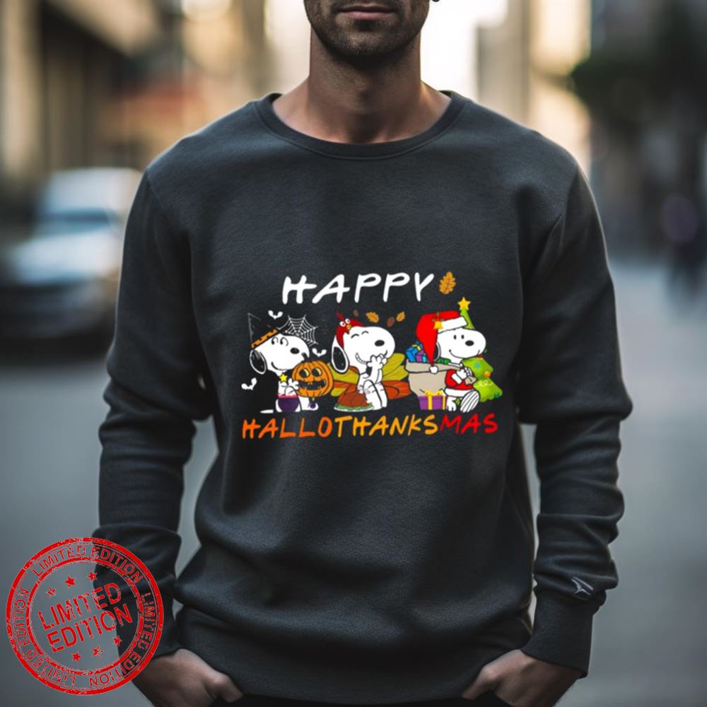 Snoopy Happy Hallothanksmas Shirt