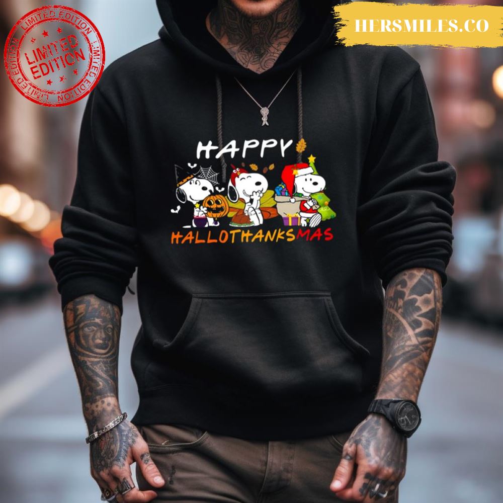 Snoopy Happy Hallothanksmas Shirt Snoopy Happy Hallothanksmas Shirt