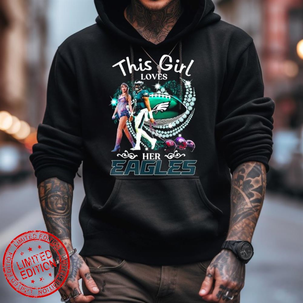 Official This Girl loves Her Philadelphia Eagles heart Diamond shirt,  hoodie, sweater, long sleeve and tank top