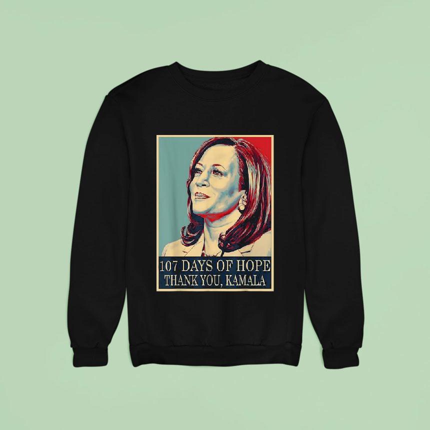 107 Days Of Hope Thank You Kamala Harris Shirt 107 Days Of Hope Thank You Kamala Harris Shirt