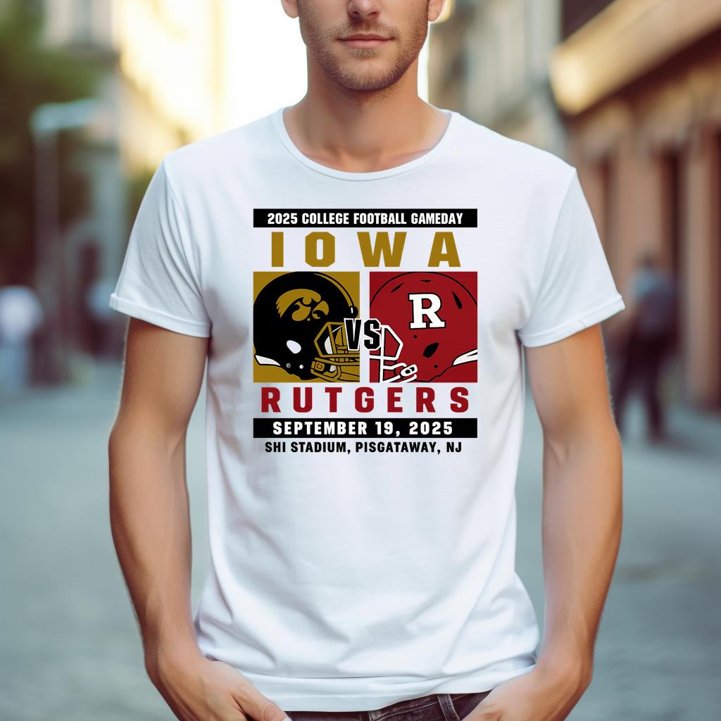 Iowa Hawkeyes vs Rutgers Scarlet Knights football college football gameday 2025 shirt