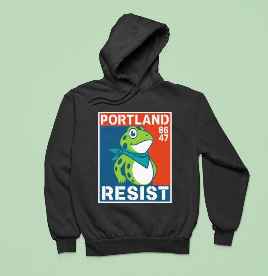 8647 Resist Portland Frog Shirt 8647 Resist Portland Frog Shirt