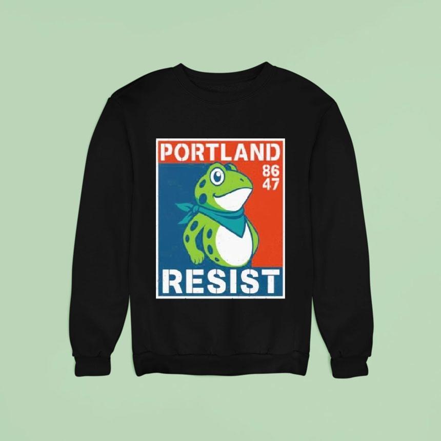 8647 Resist Portland Frog Shirt 8647 Resist Portland Frog Shirt