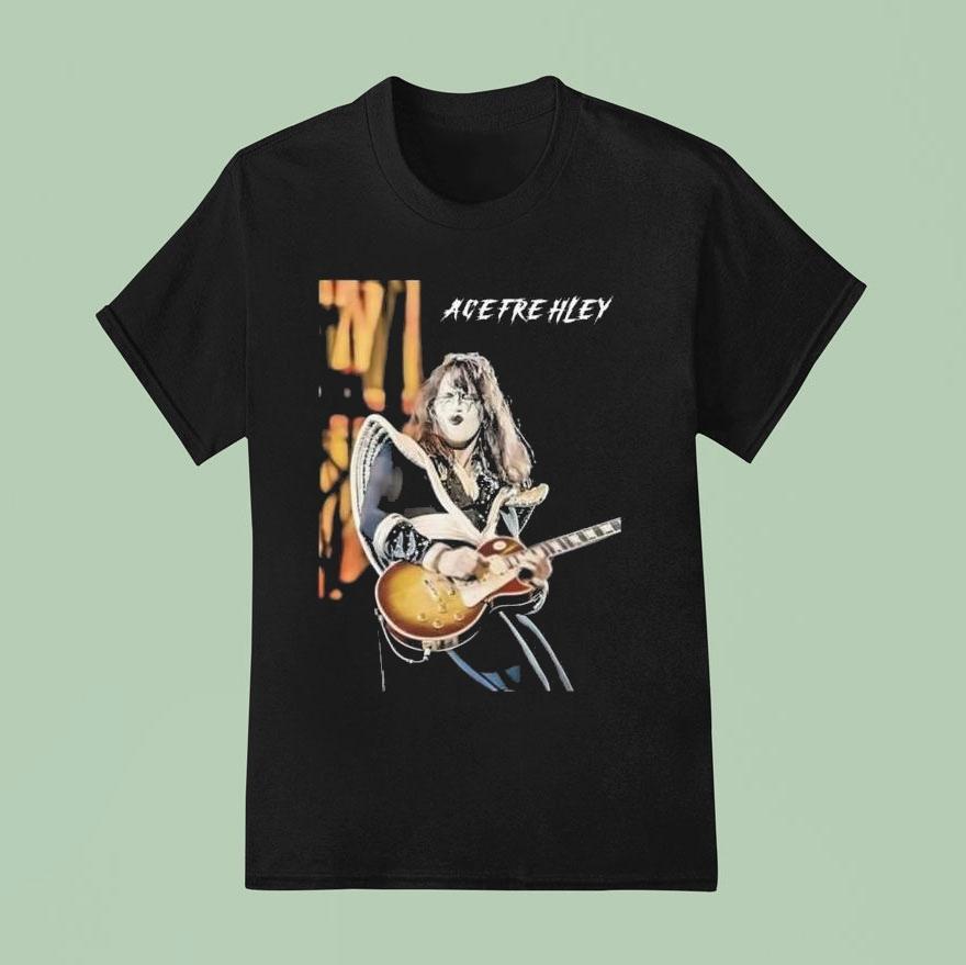 Ace Frehley Rock Band Classic Kiss Guitarist Hard Rock Legend Retro Music Gift Shirt
