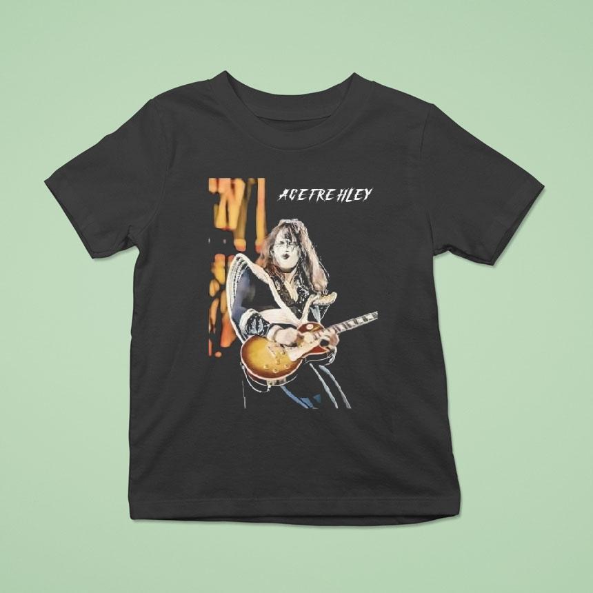 Ace Frehley Rock Band Classic Kiss Guitarist Hard Rock Legend Retro Music Gift Shirt