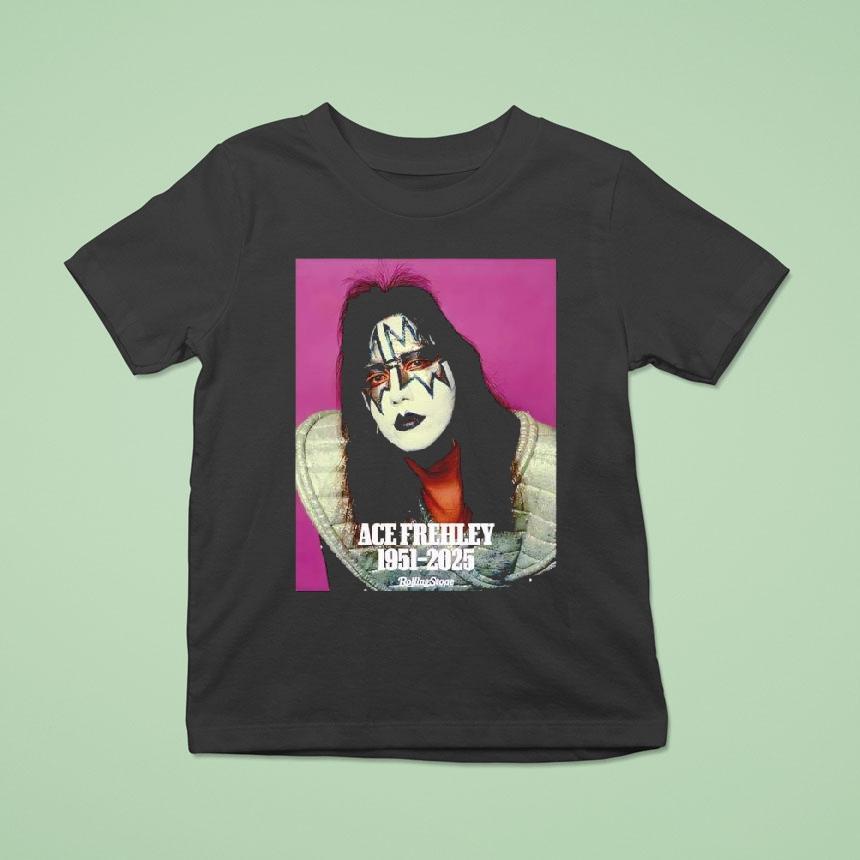 Ace Frehley The Wild Spaceman Of Kiss 1951-2025 Tribute Photo Shirt